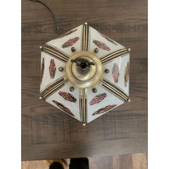 Vintage Brass NASCAR Touch Lamp - tested and working - Picture 3 of 8